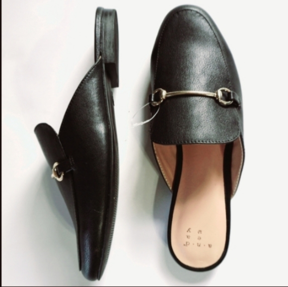 a new day Shoes - POINTED TOE Backless Slide Loafer Mules LIKE NEW
